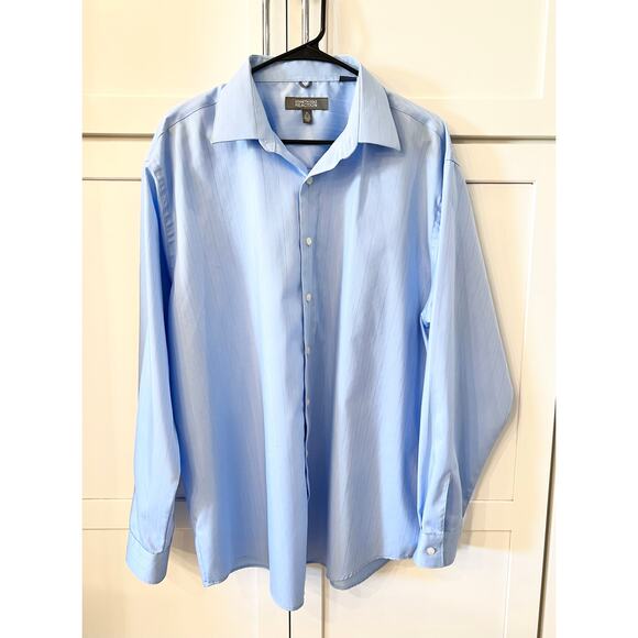 Kenneth Cole REACTION Mens Button Down Dress Shirt XL 17 1/2 34-35 Long Sleeve - Picture 6 of 9